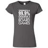  "There's a 99% Chance I Want To Play Board Games" women's t-shirt Charcoal