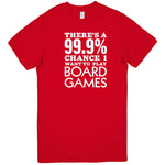  "There's a 99% Chance I Want To Play Board Games" men's t-shirt Red