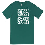  "There's a 99% Chance I Want To Play Board Games" men's t-shirt Teal