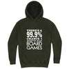  "There's a 99% Chance I Want To Play Board Games" hoodie, 3XL, Vintage Olive