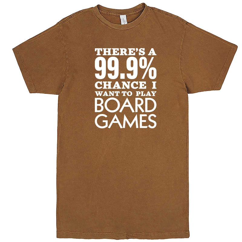  "There's a 99% Chance I Want To Play Board Games" men's t-shirt Vintage Camel