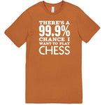  "There's a 99% Chance I Want To Play Chess" men's t-shirt Meerkat