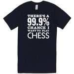  "There's a 99% Chance I Want To Play Chess" men's t-shirt Navy
