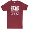  "There's a 99% Chance I Want To Play Chess" men's t-shirt Vintage Brick