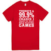  "There's a 99% Chance I Want To Play Role-Playing Games" men's t-shirt Red