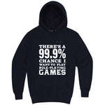  "There's a 99% Chance I Want To Play Role-Playing Games" hoodie, 3XL, Navy