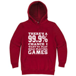  "There's a 99% Chance I Want To Play Role-Playing Games" hoodie, 3XL, Paprika