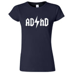  "AD/HD Concert Tee" women's t-shirt Navy Blue