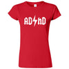 "AD/HD Concert Tee" women's t-shirt Red