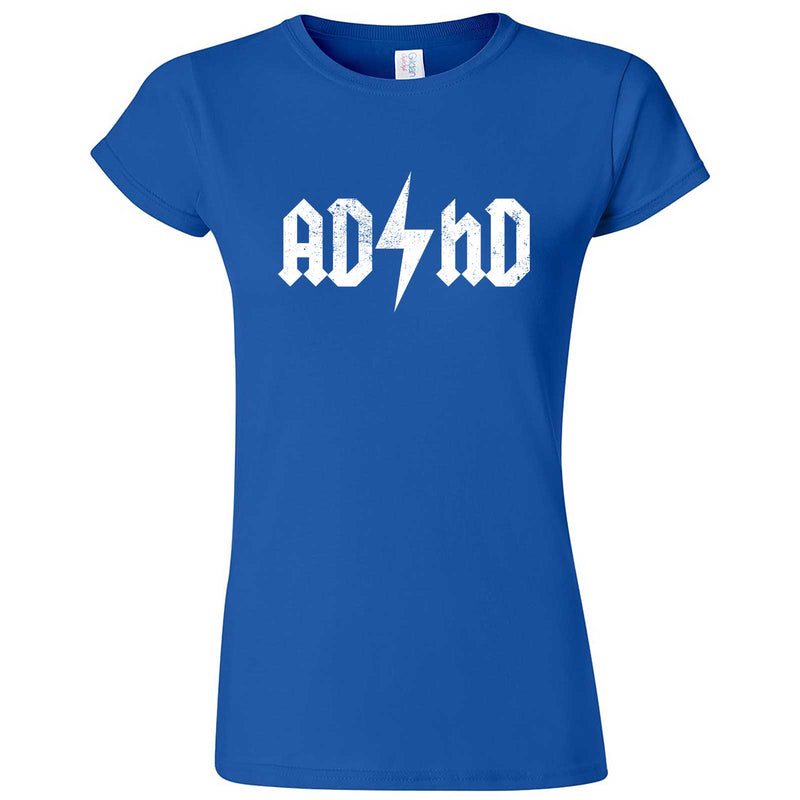  "AD/HD Concert Tee" women's t-shirt Royal Blue