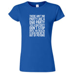  "Ain't No Party like a D&D Party" women's t-shirt Royal Blue