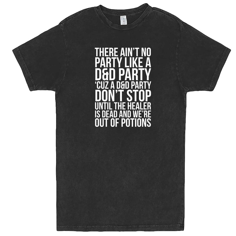  "Ain't No Party like a D&D Party" men's t-shirt Vintage Black
