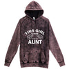  "This Girl is Going to Be an Aunt, White Text" hoodie, 3XL, Vintage Cloud Black