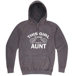  "This Girl is Going to Be an Aunt, White Text" hoodie, 3XL, Vintage Zinc