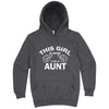  "This Girl is Going to Be an Aunt, White Text" hoodie, 3XL, Storm