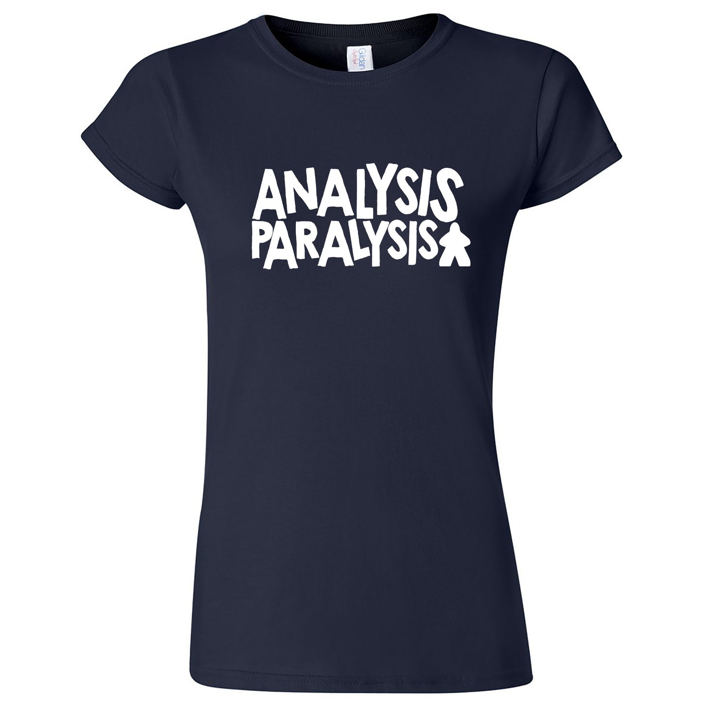Funny "Analysis Paralysis" hoodie Navy Blue