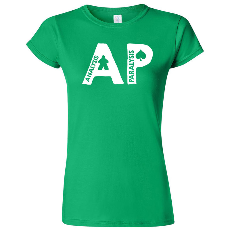 Funny "AP - Analysis Paralysis" men's t-shirt Irish Green