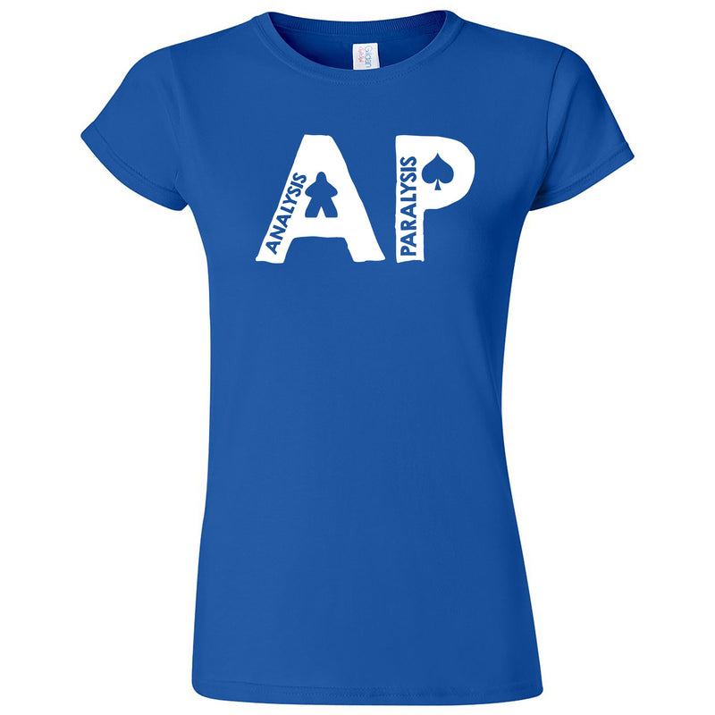 Funny "AP - Analysis Paralysis" men's t-shirt Royal Blue