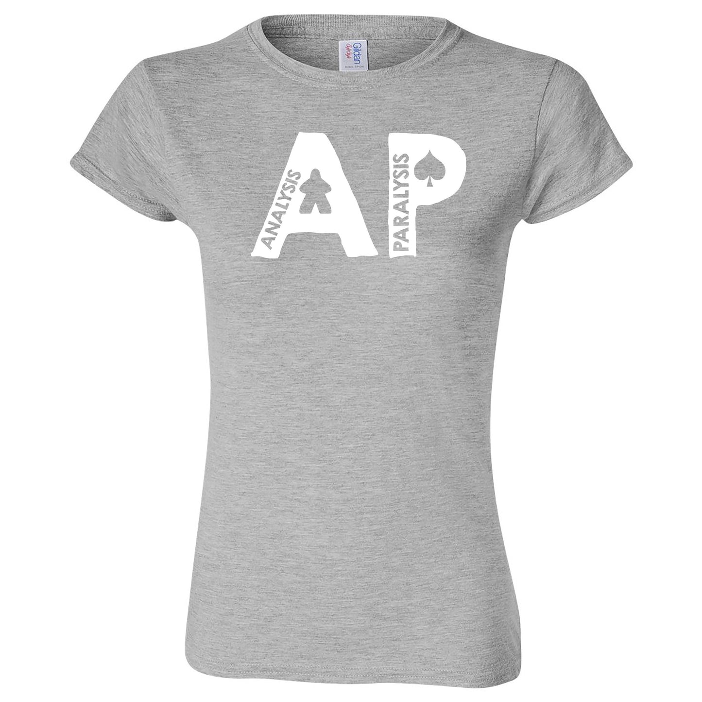 Funny "AP - Analysis Paralysis" men's t-shirt Sport Grey
