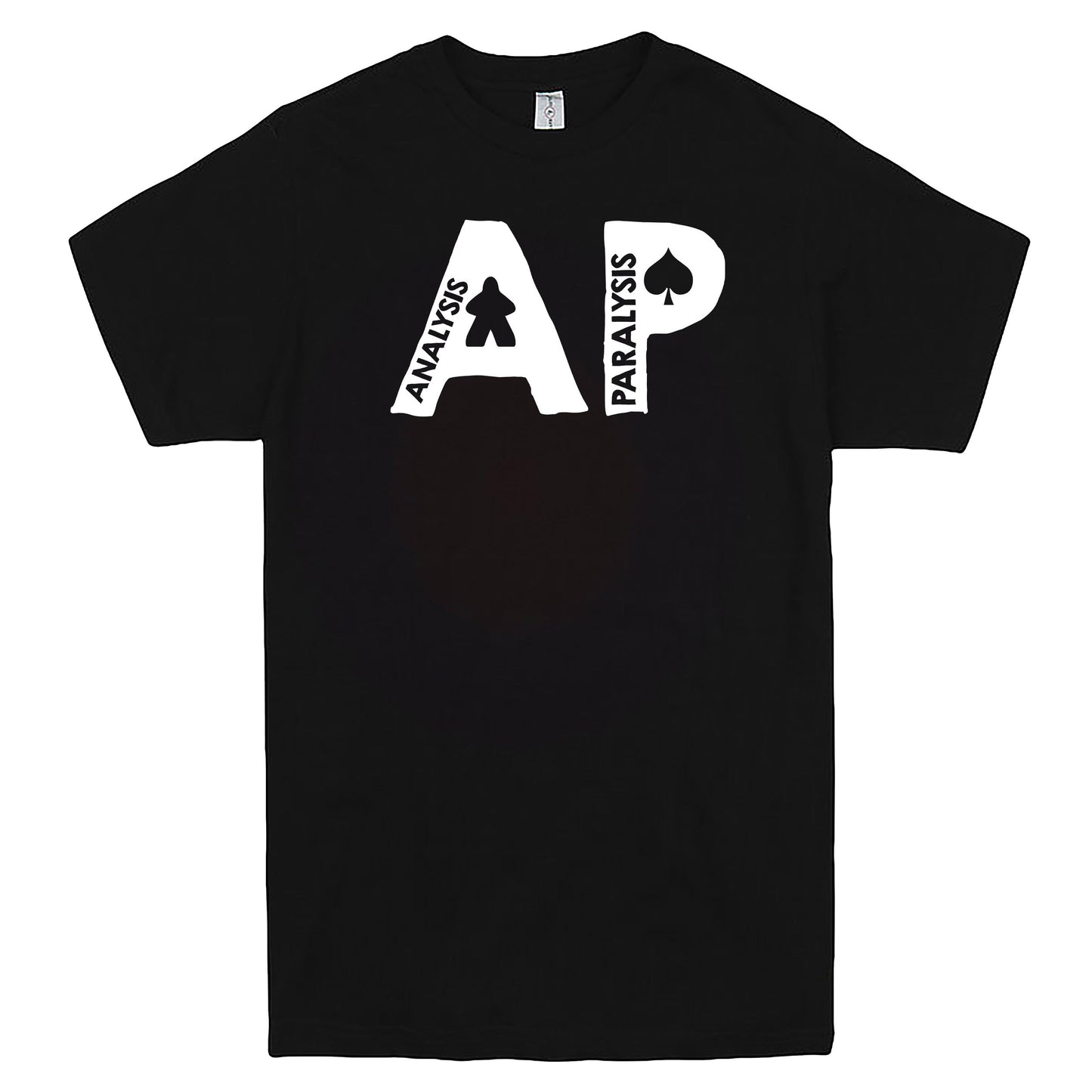 Funny "AP - Analysis Paralysis" men's t-shirt Black