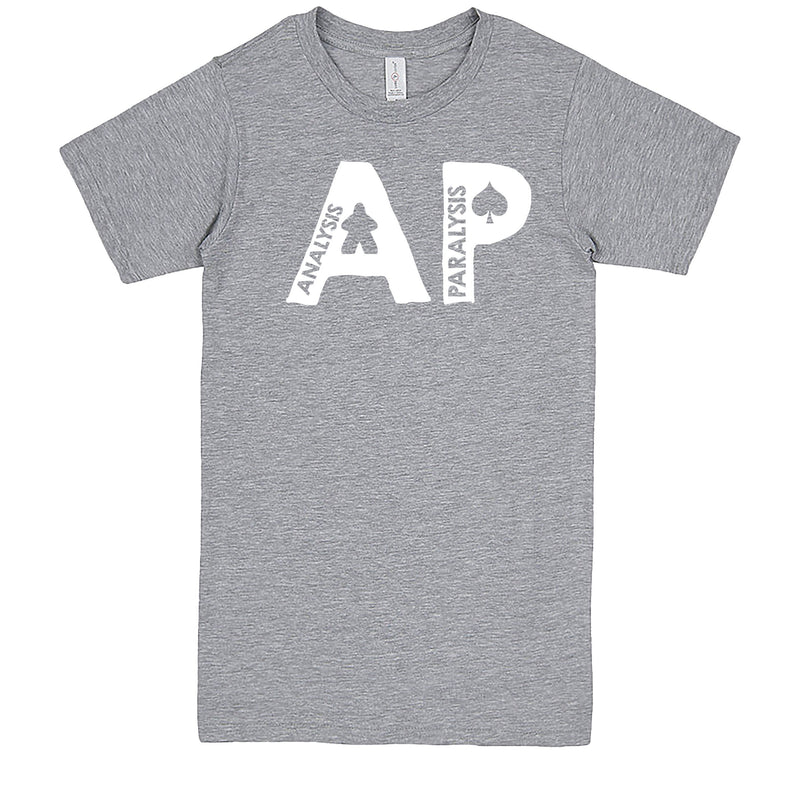 Funny "AP - Analysis Paralysis" men's t-shirt Heather-Grey