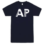 Funny "AP - Analysis Paralysis" men's t-shirt Navy-Blue
