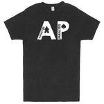 Funny "AP - Analysis Paralysis" men's t-shirt Vintage Black