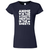  "Anime in the Streets, Hentai in the Sheets" women's t-shirt Navy Blue