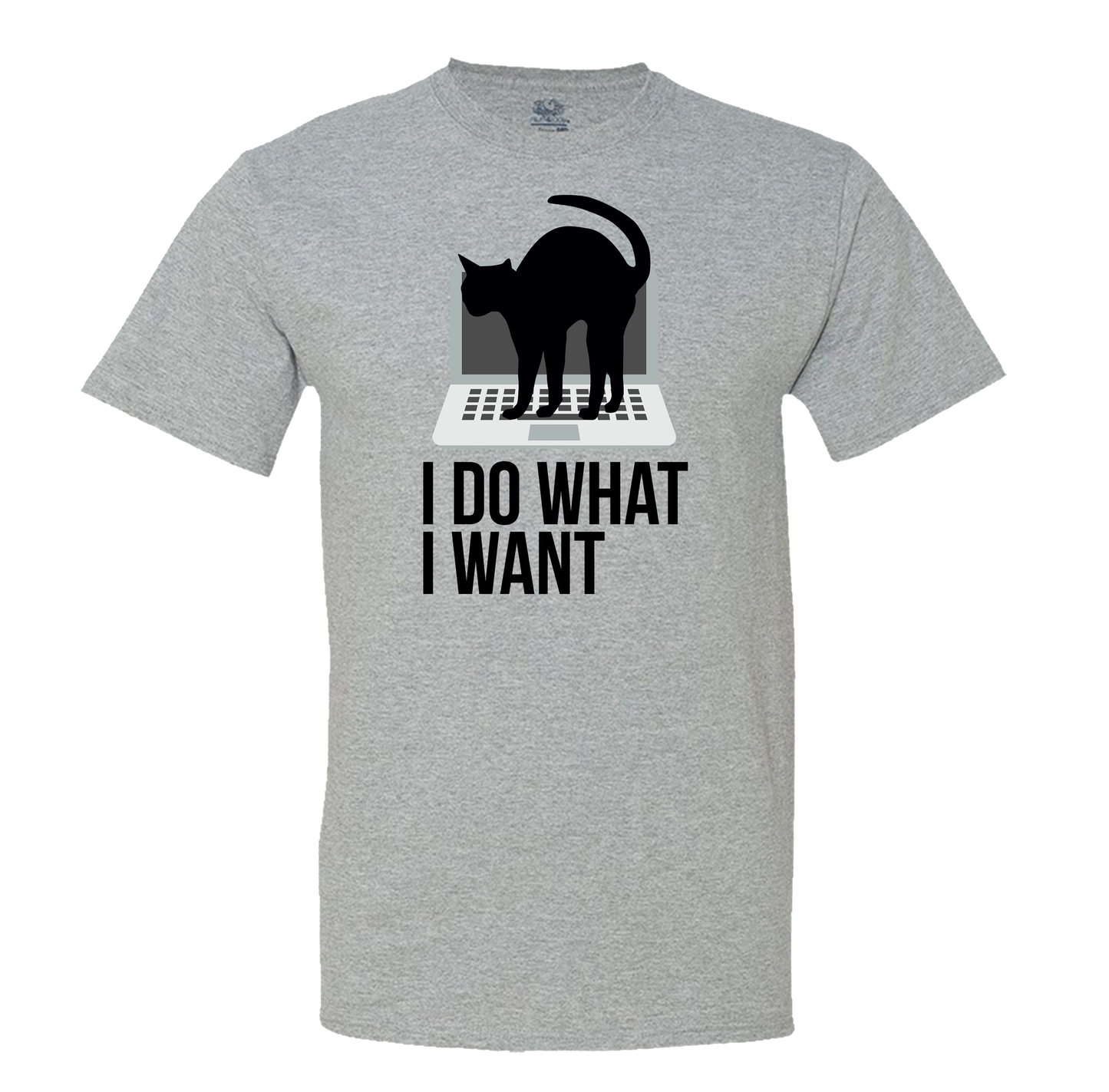 Cat On Laptop - Men's Tee