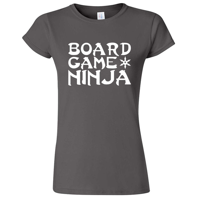 "Board Game Ninja" women's t-shirt Charcoal