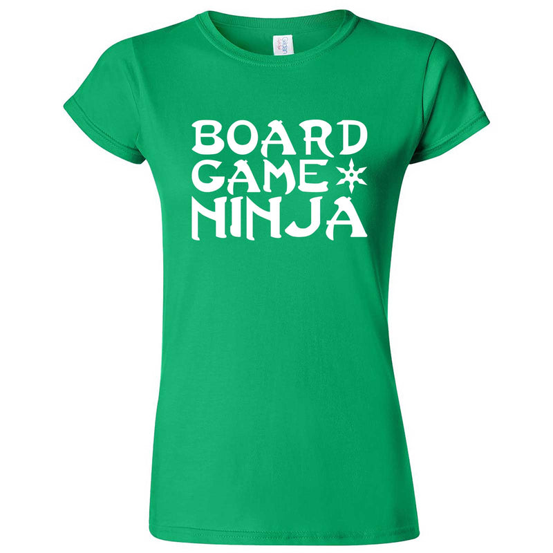  "Board Game Ninja" women's t-shirt Irish Green