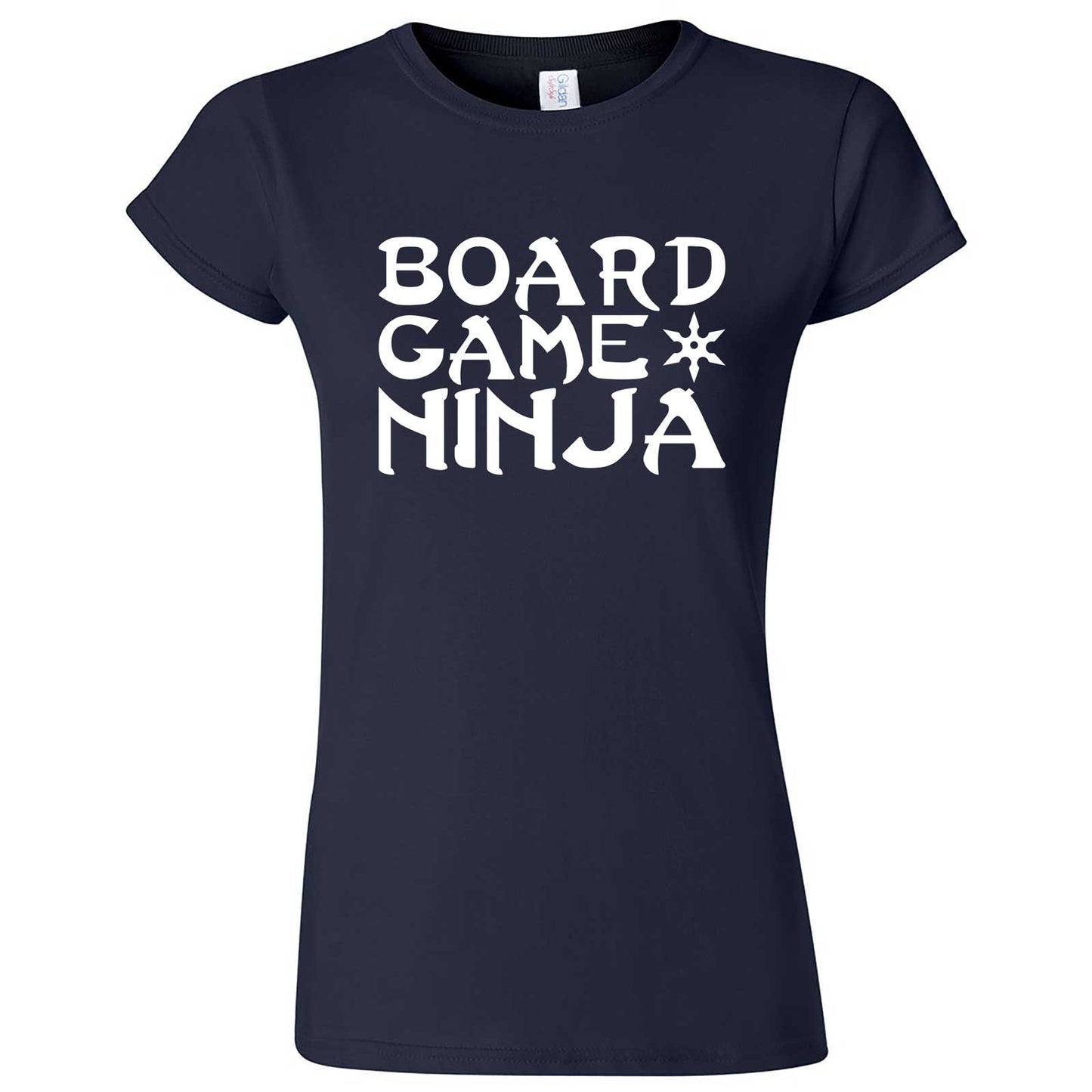  "Board Game Ninja" women's t-shirt Navy Blue