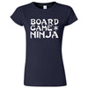  "Board Game Ninja" women's t-shirt Navy Blue