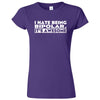  "I Hate Being Bipolar It's Awesome" women's t-shirt Purple