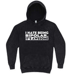  "I Hate Being Bipolar It's Awesome" hoodie, 3XL, Vintage Black