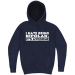  "I Hate Being Bipolar It's Awesome" hoodie, 3XL, Vintage Denim