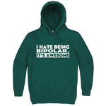  "I Hate Being Bipolar It's Awesome" hoodie, 3XL, Teal