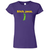  "Bitch Peas" women's t-shirt Purple