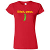  "Bitch Peas" women's t-shirt Red