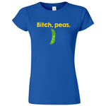  "Bitch Peas" women's t-shirt Royal Blue