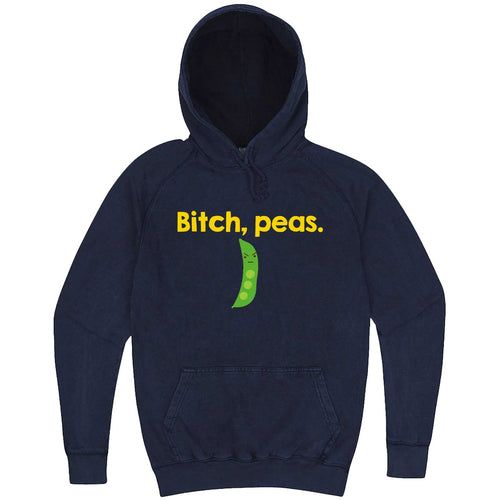  "Bitch Peas" hoodie, 3XL, Vintage Denim