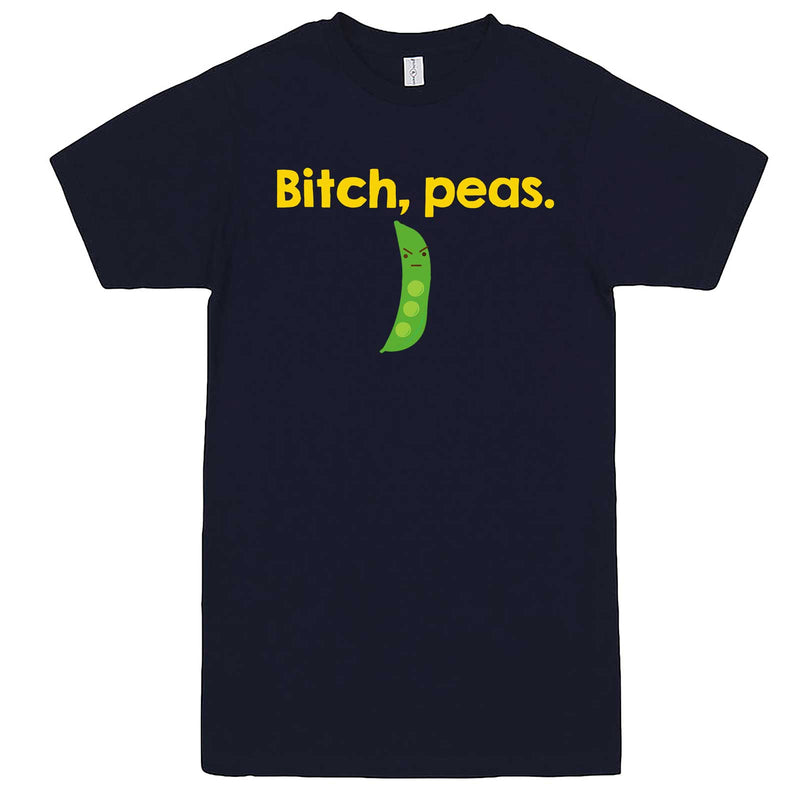  "Bitch Peas" men's t-shirt Navy-Blue