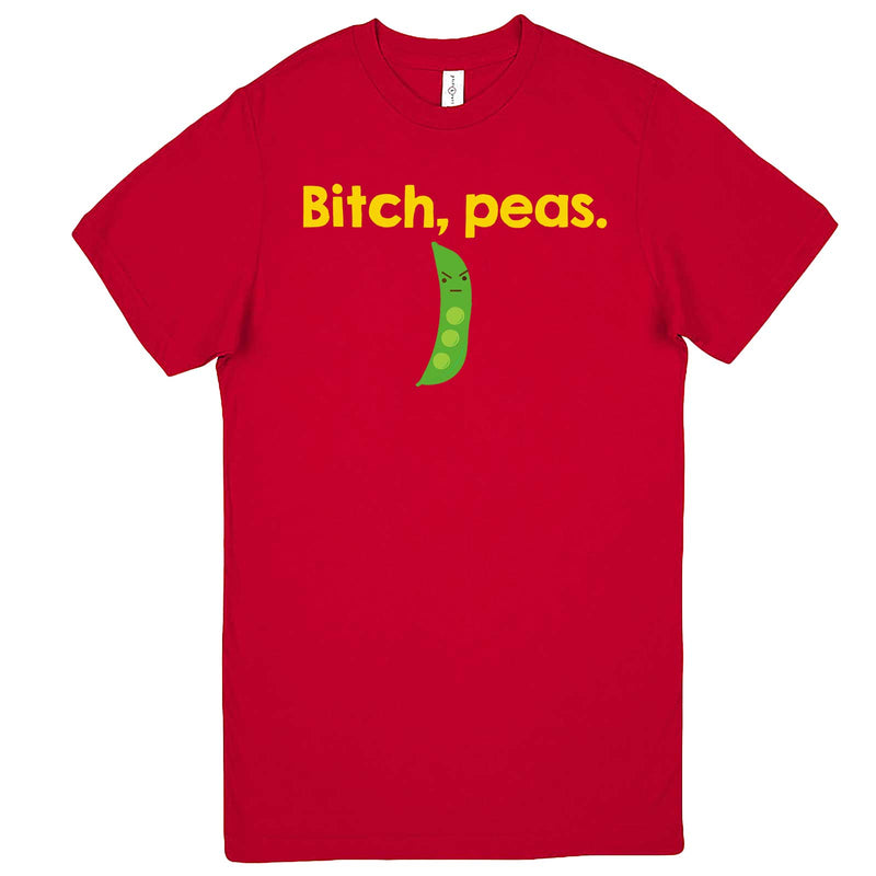  "Bitch Peas" men's t-shirt Red