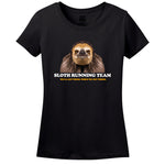 Sloth Running Team Men's Or Women's Black Shirt