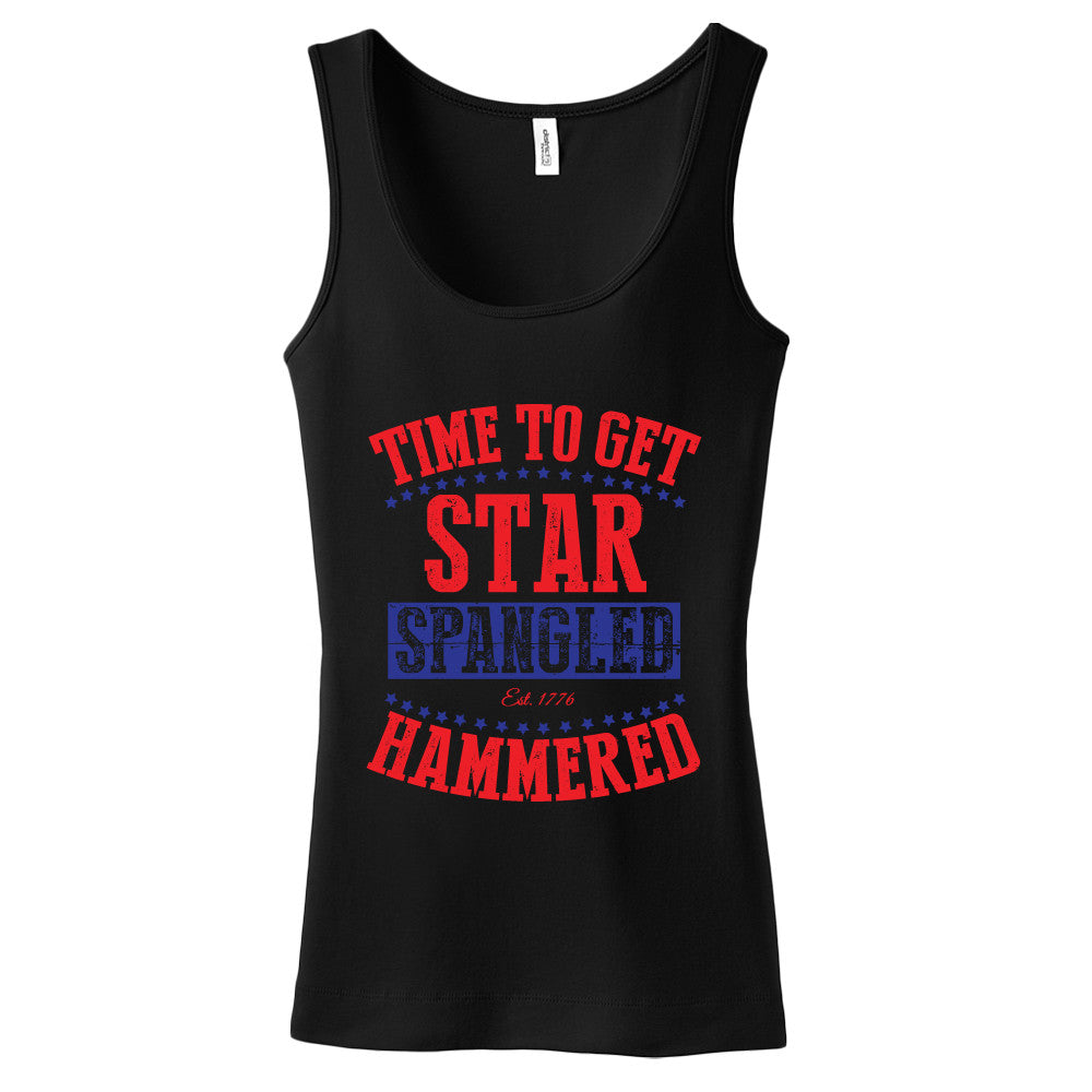 Time To Get Star Spangled Hammered Womens Tank