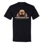 Sloth Running Team Men's Or Women's Black Shirt
