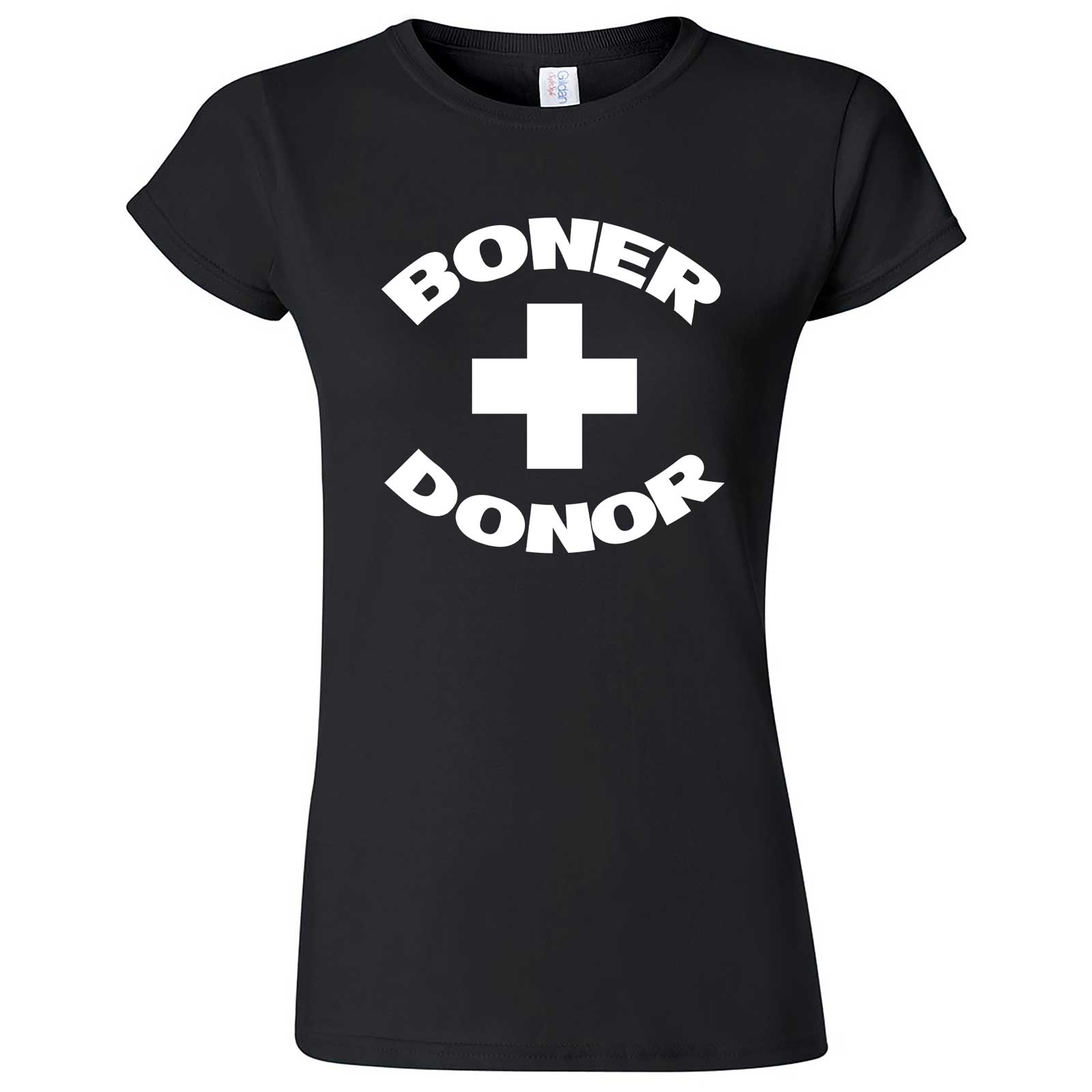  "Boner Donor" women's t-shirt Black