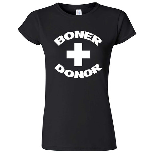  "Boner Donor" women's t-shirt Black