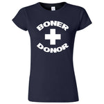  "Boner Donor" women's t-shirt Navy Blue