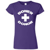  "Boner Donor" women's t-shirt Purple